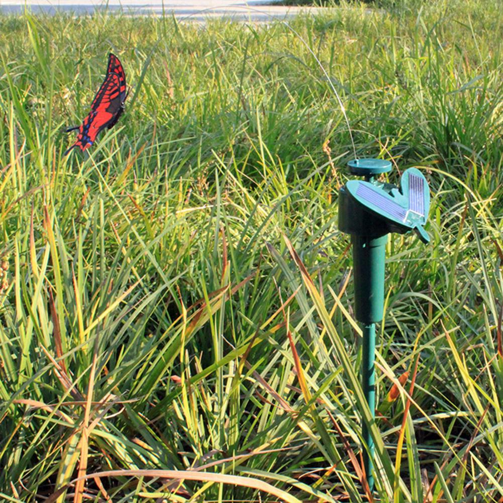 Solar Powered Hummingbird Realistic Solar Energy Bird Toy Flying Dancing Hummingbirds Garden Stake Patio Decoration