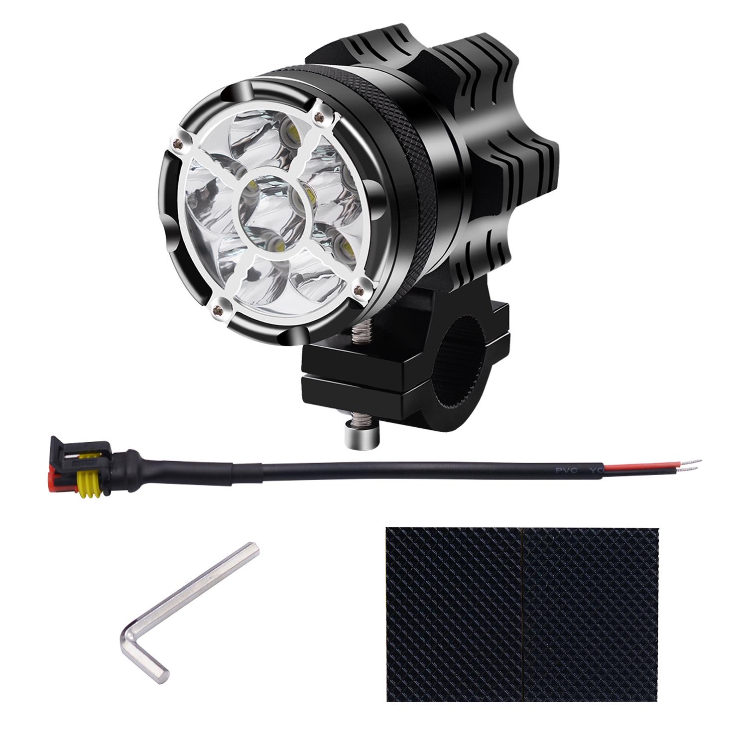 

Алюминиевый сплав, внешние светодиодные фары, с взрывозащищенной сеткой, постоянно включенные с 6 лампами 8.4*6.1*10.2cm чёрный