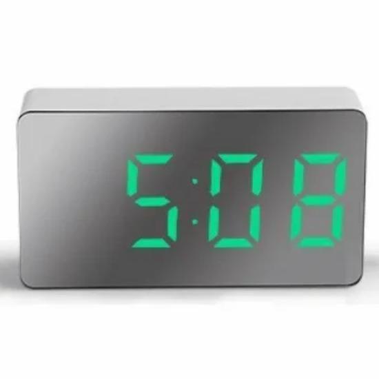 

Многофункциональные настольные часы с цифровым будильником и зеркальным дисплеем, с функцией повтора сигнала, светодиодный ночной светильник для рабочего стола, домашнего декора, подарков для друзей