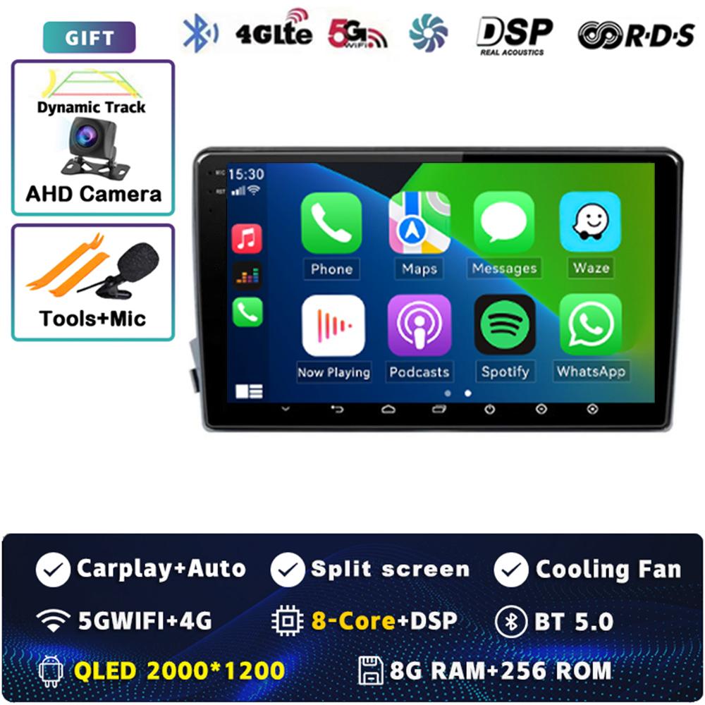 Android 14 Carplay Car Radio For SsangYong Kyron Actyon 2005 - 2013 Multimedia Video Player Navigation GPS Stereo 2Din DVD Auto