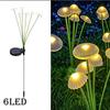 Solar Garden Lights Outdoor, Mushroom Light Outdoor, IP65 Firefly Lamp Outside Decor for Patio Pathway, Sway by Wind