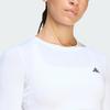 Adidas Power Essentials Moisture-Wicking Shaping Crew Neck Long Sleeve Fitness Top Women tops KD2211
