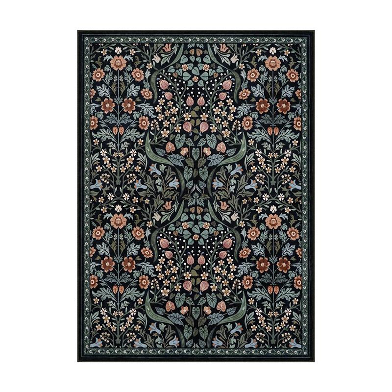 Living Room Carpet Bedroom Sofa Bedside Mat Soft Short Pile Large Area Rug Bohemian Colorful Floral Style Home Decoration Rugs