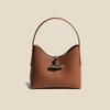 2024 Leather Bamboo Underarm Bag - Chic Spring/Summer Shoulder Handbag, Popular In European & American Fashion