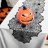 Hallowen Fledermaus Spinnennetz Tischläufer Türvorhang Spitze Spinnwebe Kaminabdeckung Lampenschirm Perfekt für Gotische Halloween-Dekoration