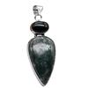 Seraphinite & Other Natural Gemstone Ethnic Pendant Jewelry 2" J 1533