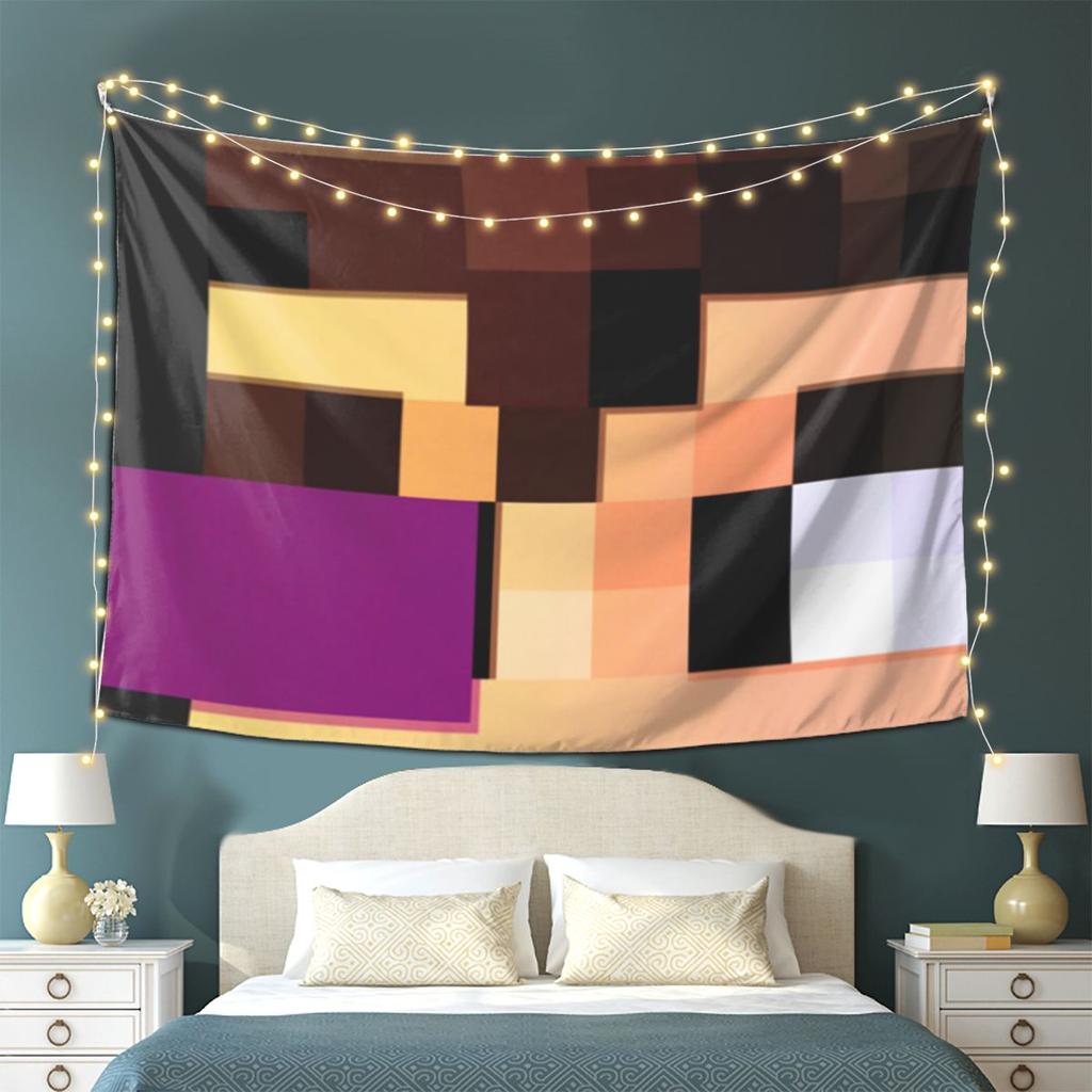 Vegetta Karmaland Tapestry Wall Hanging Aesthetic Home Decor Tapestries for Dorm Room