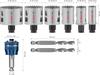 Scies cloches - Bosch - Pro Multi Material Power Change Plus - 9 pièces - Ø 19 à 68 mm - Étui transparent