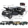 1:32 Scale Toyota Tacoma TRO Off Road Pickup Truck Alloy Diecast Travel Version Model Sound & Light Mini GT Ornament Collection