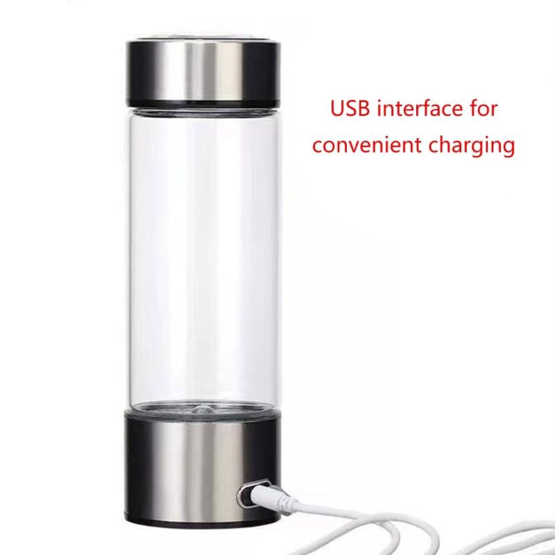 Convenient 420ml Water Glasses Hydrogen Water Bottles Hydrogen Water Generator Electric Hydrogens Rich Water Generator Cup