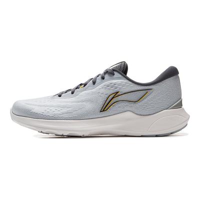 Li Ning Qingyi Cushioning Slip Resistant Abrasion Resistant Support Lightweight Low Top Running Shoes Men's Dawn Gray ARSV029-2