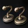 2pcs Vintage Curtain Metal Hooks Zinc Alloy Pommel Wall Hat Coat Hangers Wall Mounted Practical Curtain Holdbacks