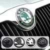 2025 Nouveau Blason Emblème de Voiture Autocollant Décoration Capot Avant Coffre Pour Skoda Octavia Superb Rapid Kodiaq Karoq Enyaq RS Yeti Scala Fa