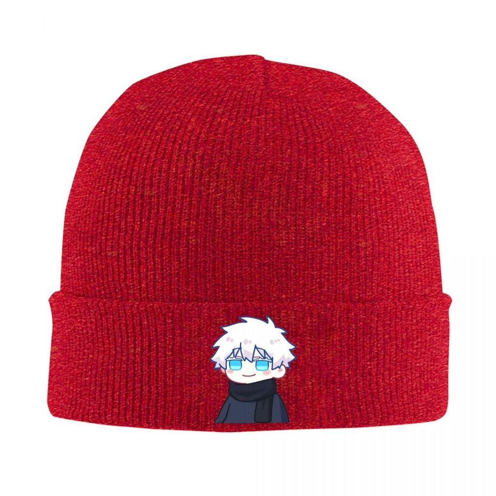 Gojo Manga Kawaii Japanese Anime Warm Knitted Cap Hip Hop Bonnet Hat Autumn Winter Outdoor Beanies Hats for Men Women Adult