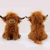 Scottish Highland Cow Plush Toy Soft And Skin Friendly Simulation Doll For Kids 9.8in Long-haired Gift