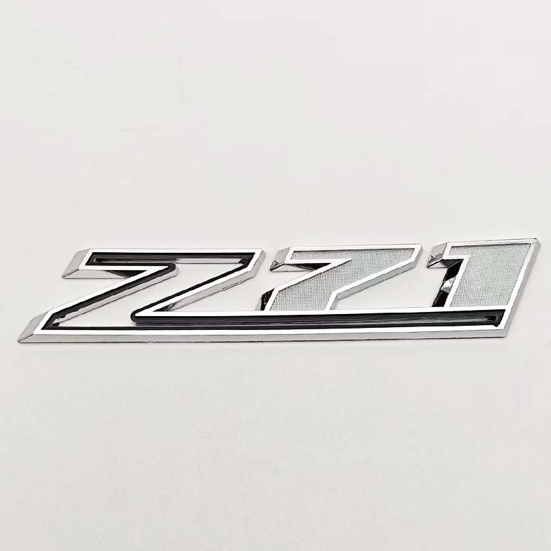 3D ABS Red Chorme Logo Z71 Emblem Car Fender Badge For Chevrolet Tahoe Colorado Cheyenne Chevy Silverado Z71 Sticker Accessories