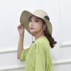 Sombrero de Sol para Pesca Transpirable Ala Ancha Ultraligero Plegable Cierre con Cordón Lavable Verano Sombrero con Red Mosquitera Sombrero de Protección Solar Suministros para Camping
