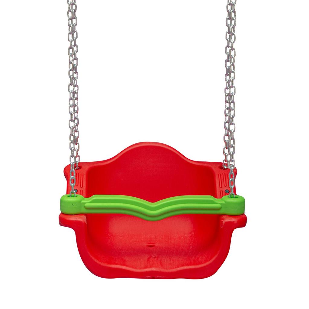 King bucket swing with chain - red