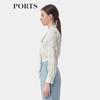 Ports Early Spring Printed Scarf-Neck Blouse
