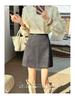 Korean Style Woolen Sparkling Skirt for Women — Autumn/Winter Petite Short Skirt