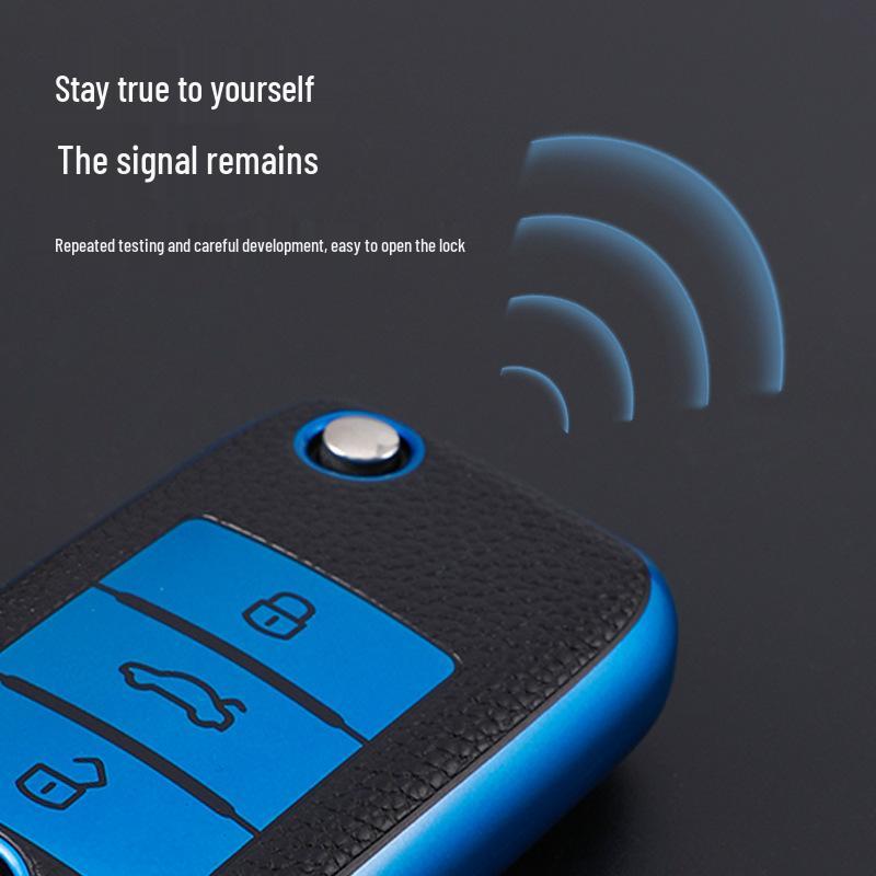 Étui pour clé Roewe pour 350/ RX5 Plus/ RX5 Max/ Ei5/ i6/ RX3/ RX8/ Clever - Sac à motif cuir