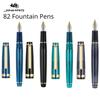 Jinhao 82 Fountain Pen Gold Trim Acrylic Barrel Fine Nib for Writing Calligraphy Signature School Office Supplies Stationery