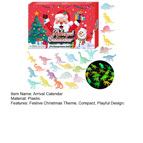 Christmas Advent Calendar with 24 Animal Figures Daily Countdown To Christmas for Kids Interactive Parent-Child Fun Gift Collection