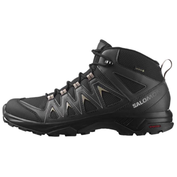 SALOMON X Braze Mid Gtx Trendy Outdoor Slip Resistant Durable Hiking Shoes Women Hiking Shoes Black 471812