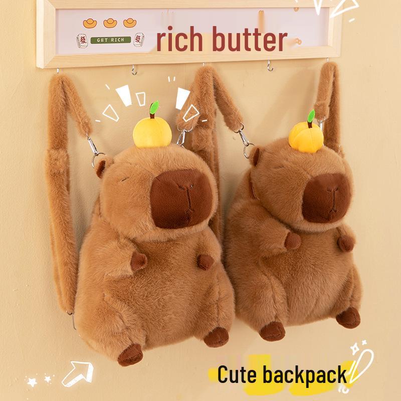 

Capybara Cartoon Plush Backpack Doll - Cute Schoolbag & Crossbody Bag See Details