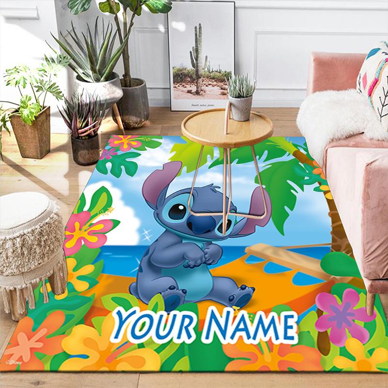 Custom 1Pc Stitch Tropical Paradise Rug Office Carpet Indoor Outdoor Entrance Doormat Nonslip Soft And Comfortable Living Room D916272