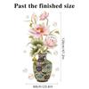 Romantic Vase Lotus Leaf Bedroom Living Room Porch Home Decoration Wall Stickers Self-Adhesive Decals