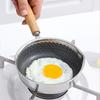 Stainless Steel Pans Wooden Handle Skillet Pot Grill Pan Cookware for Eggs Fish Vegetables Pork Chicken Home Hotel Restaurant