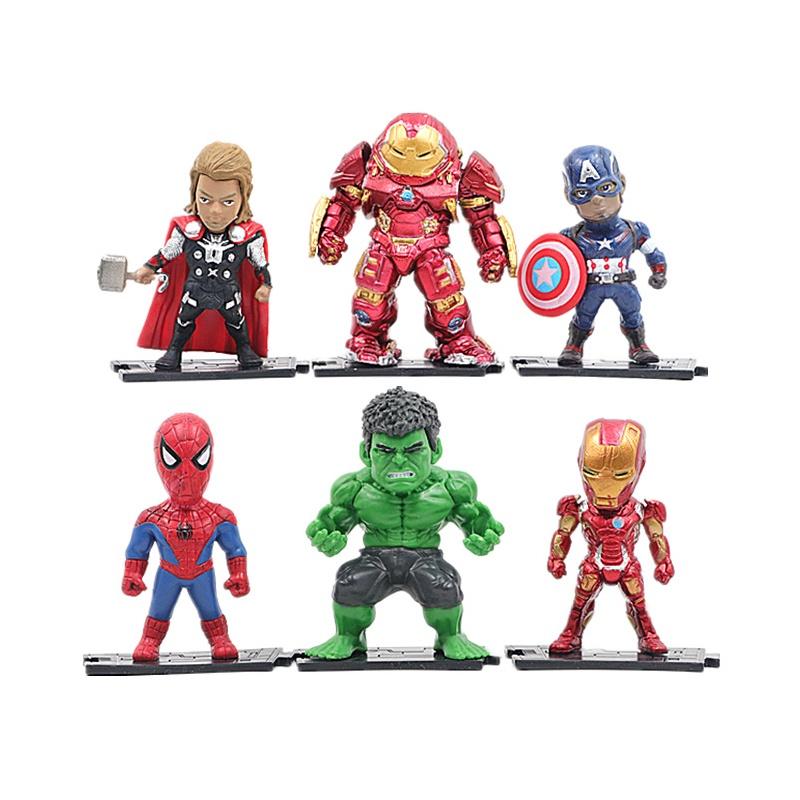 Hochwertiges Plastik Avengers Spielzeug Hulk Iron Man Spider-man Grüne Riesenfiguren