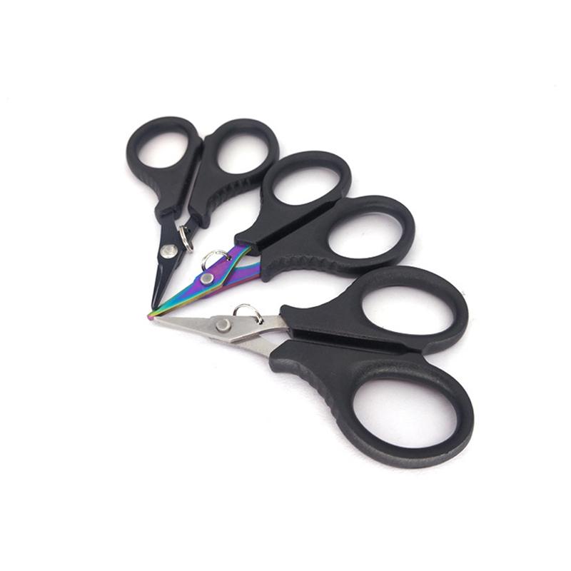 Portable Scissor Plier Stainless Steel Fishing Scissor Cut Pe Line Braid Line Cutter Plies Carp Fishing Tools Accessories