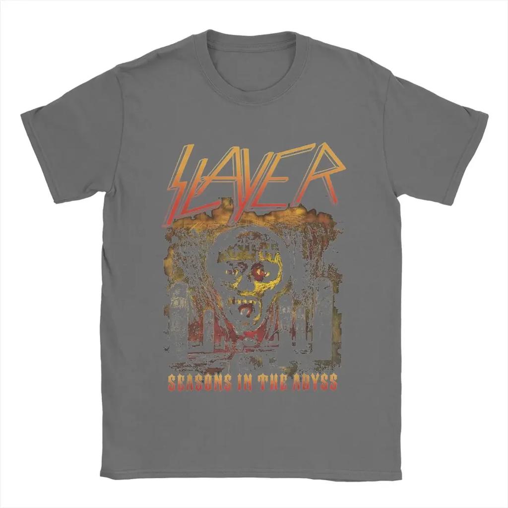 Slayer Orange Season In The Abyss T-Shirts Leisure Pure Cotton Tees Round Neck Short Sleeve T Shirt 4XL 5XL Tops