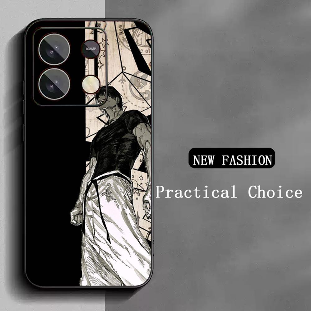 Super cool Toji Fushiguro klassisches Anime Handyhülle für Redmi Note 14 13 12 11 Pro Plus S 5G 14C A3 Weiche Schwarze Handyhülle