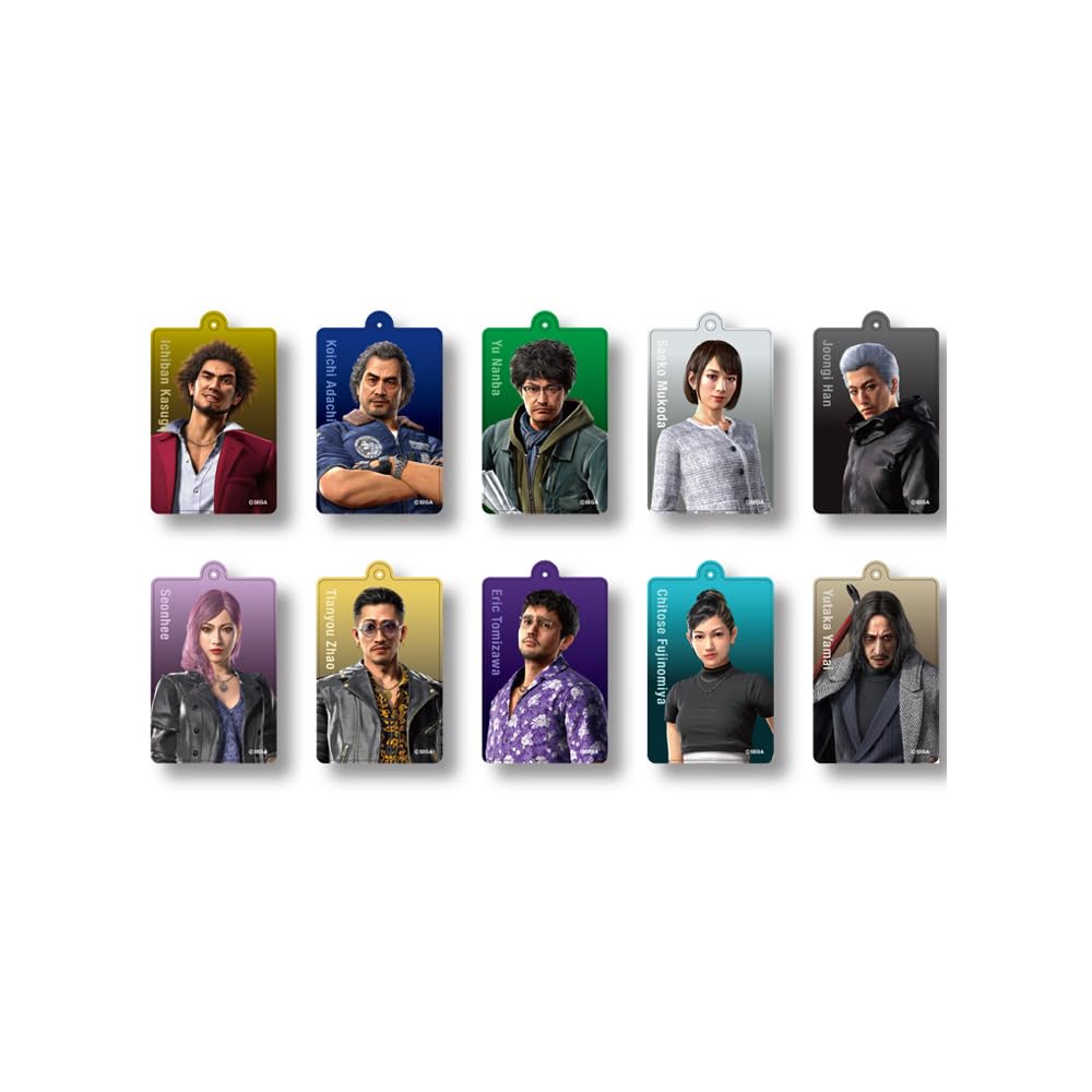 Acrylic Keychain Collection Premium Select Types In "Yakuza" Vol.2 (10 Total) [BOX]