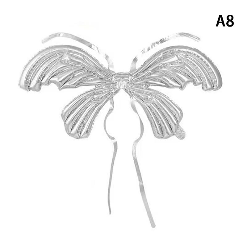 

Красочный воздушный шар в виде крыла бабочки ангела С днем рождения, детский день, мальчик, девочка, украшения для вечеринки своими руками, подвесной фольгированный воздушный шар, игрушка