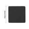 4-Inch Square Slate Drink Coasters Set with Anti-Scratch Bottom Blank Rock Coasters for Drink Coffee Bar Kitchen Home Decor