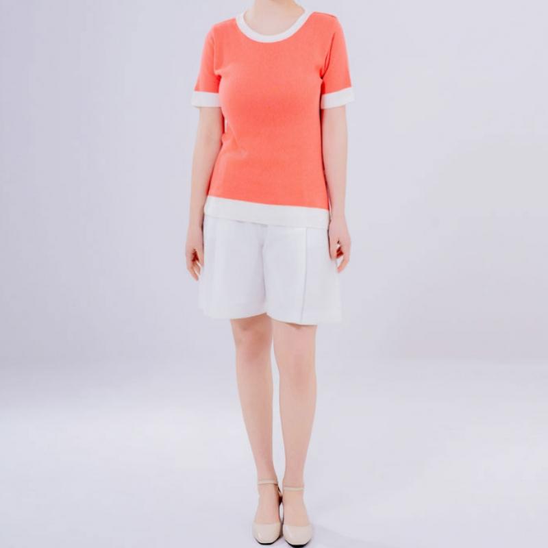 Elua Women S Color Block Knit looSe Fit