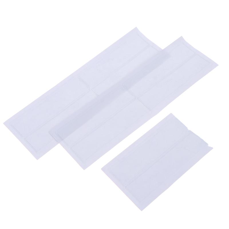 10Pcs Clear Self-Adhesive PVC Shelf Tag Pockets Removable Label Holders for Home Drawer Closet Organizing