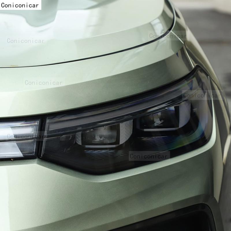 Für Volkswagen Tayron 2025 Auto-Scheinwerfer Geräuchert Schwarz TPU Schutzfolie Frontlicht Tönungsaufkleber Zubehör