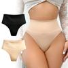 Zeriluna High-waisted Tummy Control Thong Soft, Comfortable, Skin-friendly, Breathable, Seamless High-waisted Thong