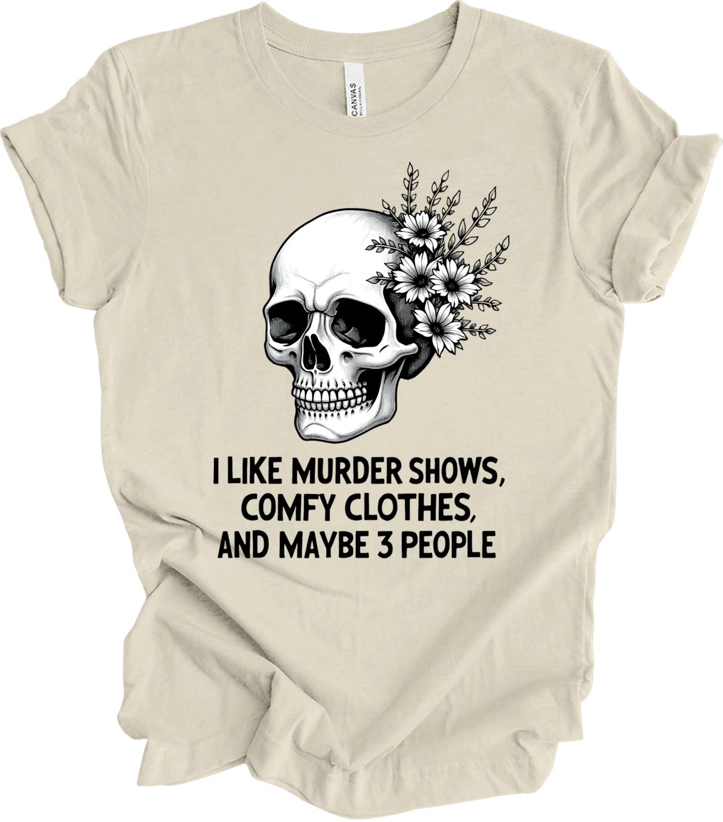 

Edgy Skull Art with Floral Details – Funny Quote Humor – Dark Aesthetic T shirt 4XL