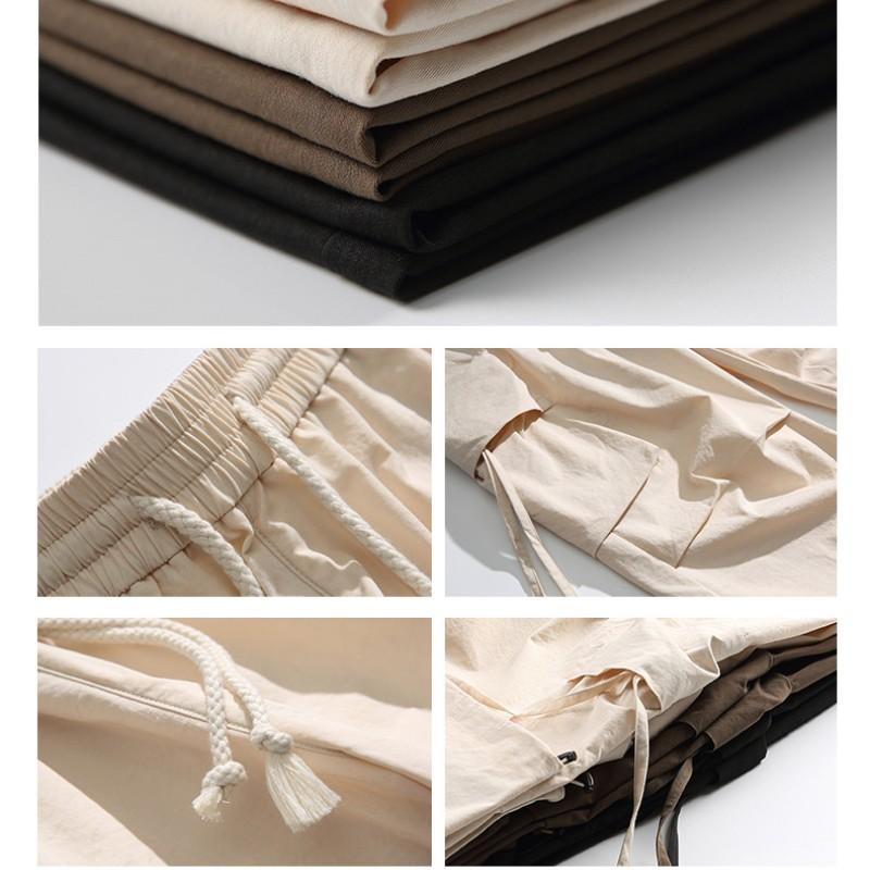 Nové volné kalhoty Cargo Paratrooper Wide Leg Pants Jarní módní značkové kalhoty ve stylu s mnoha kapsami pro muže