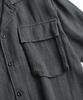 Bihebieo Dyed Hbt Linen M43 1/2 Shirts Anthracite
