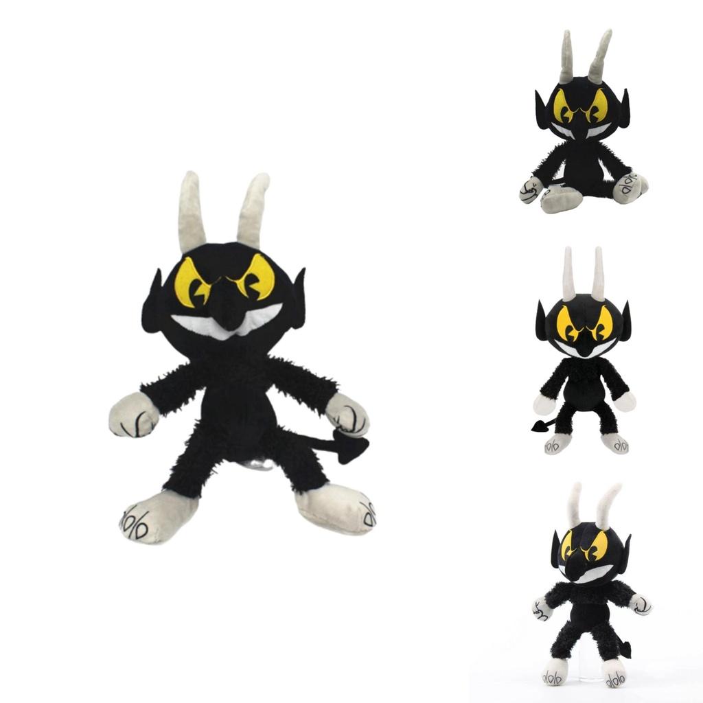 Adorable Cuphead Mugman Devil Boss Plush Toy Stuffed Animal Doll For Kids Baby Xmas Gift Decor