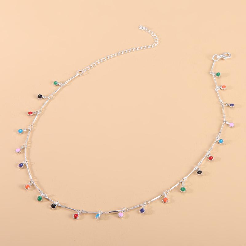 

Модное простое женское ожерелье с кисточками карамельного цвета для повседневной носки, эстетичное универсальное колье-подвеска, подарочная цепочка