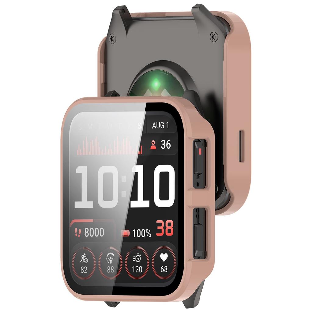 Fullt beskyttende glassdeksel for Garmin Venu X1 Smartklokke Skjermbeskytterdeksler VenuX1 Deksel Hardt skall+Herdet glassfilm 2i1