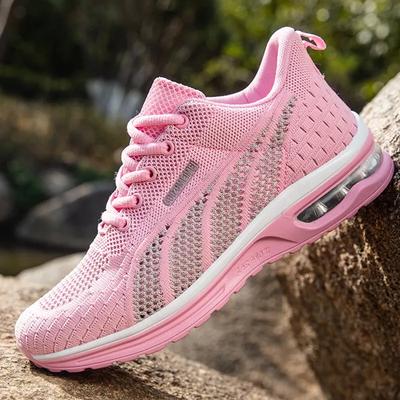 Modne siatkowe buty sportowe na poduszce powietrznej do tenisa dla kobiet, outdoorowe, sznurowane, treningowe, damskie buty do biegania, oddychające sneakersy dla pań